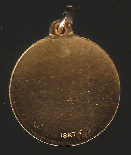 Virgo Zodiac Sign 18kt Gold Pendant