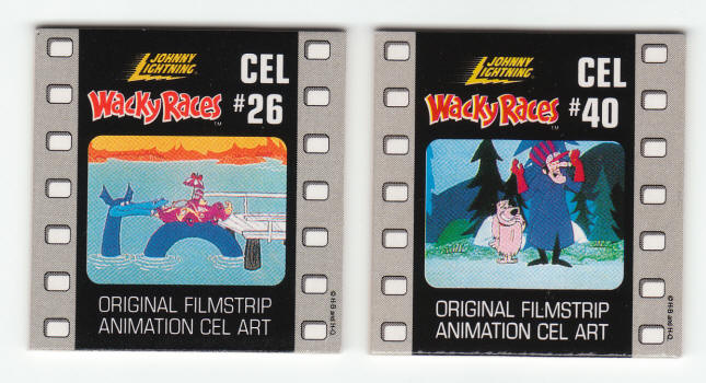 Wacky Races Johnny Lightning Cel Art Cards