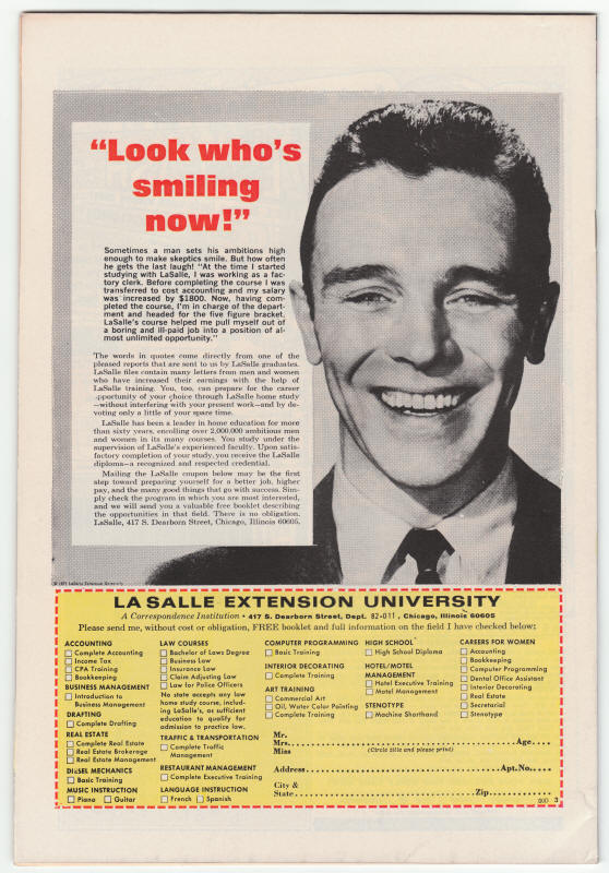 The Warlock #3 back cover