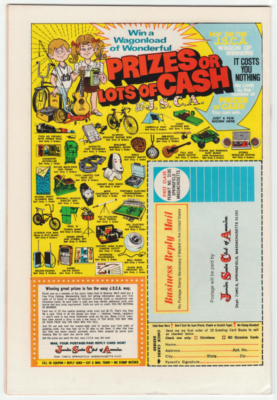 The Warlock #8 back cover