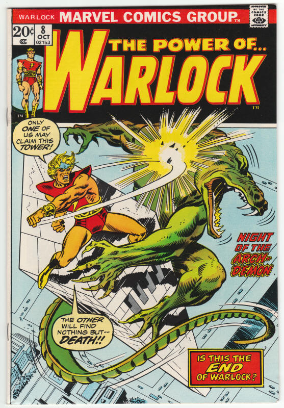 The Warlock #8 front cover