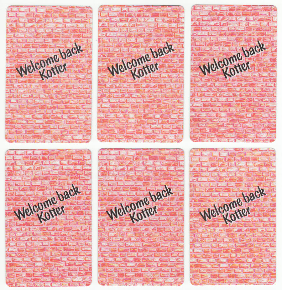 Welcome Back Kotter Card Game Cards