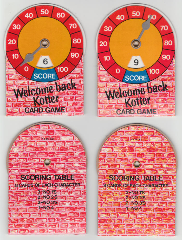 Welcome Back Kotter Card Game