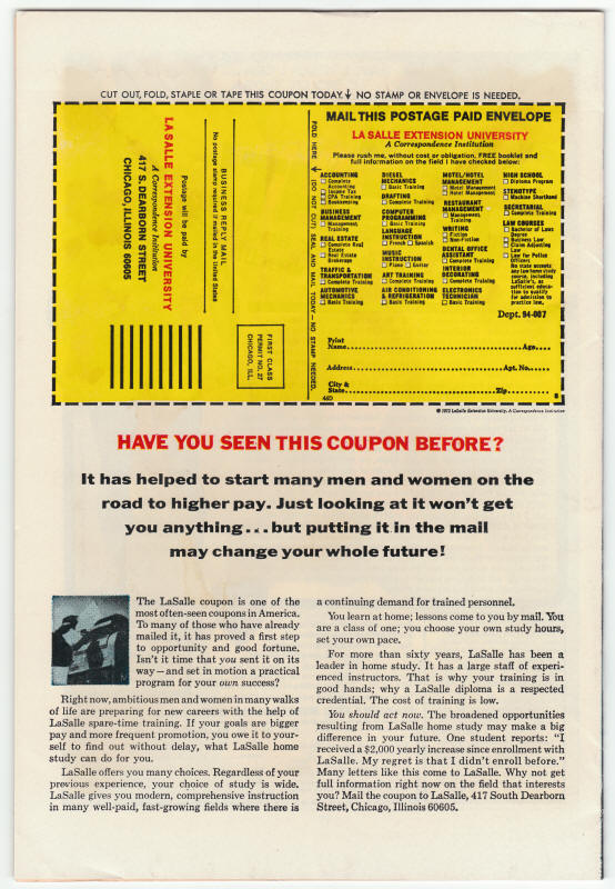 Werewolf By Night #11 back cover