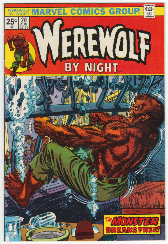 Werewolf By Night #20 front cover