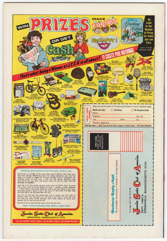 Werewolf By Night #21 back cover