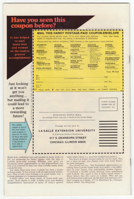 Werewolf By Night #31 back cover