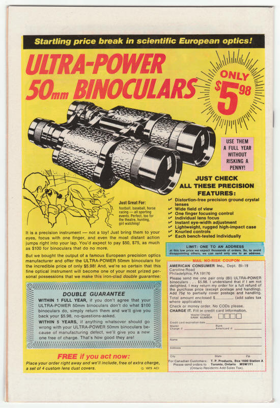 Werewolf By Night #34 back cover