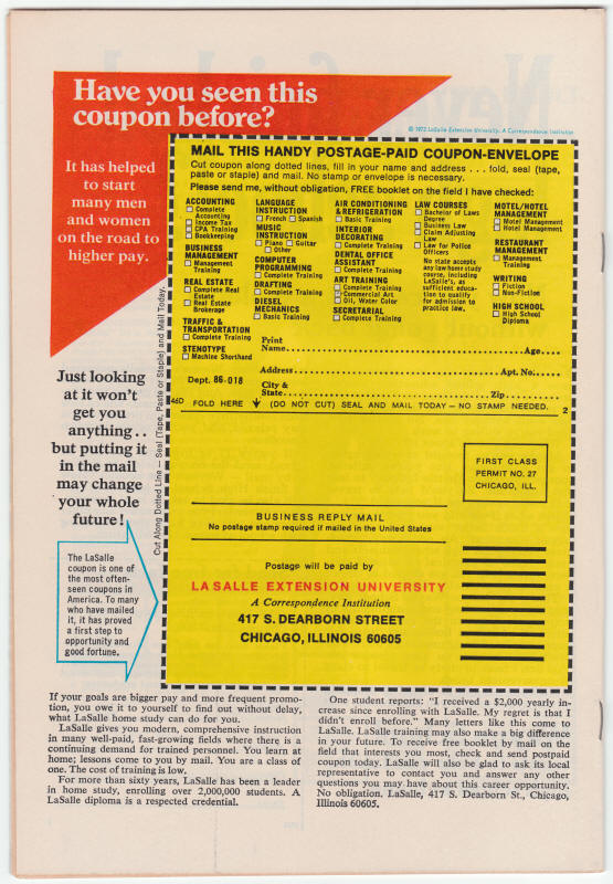 Werewolf By Night #4 back cover