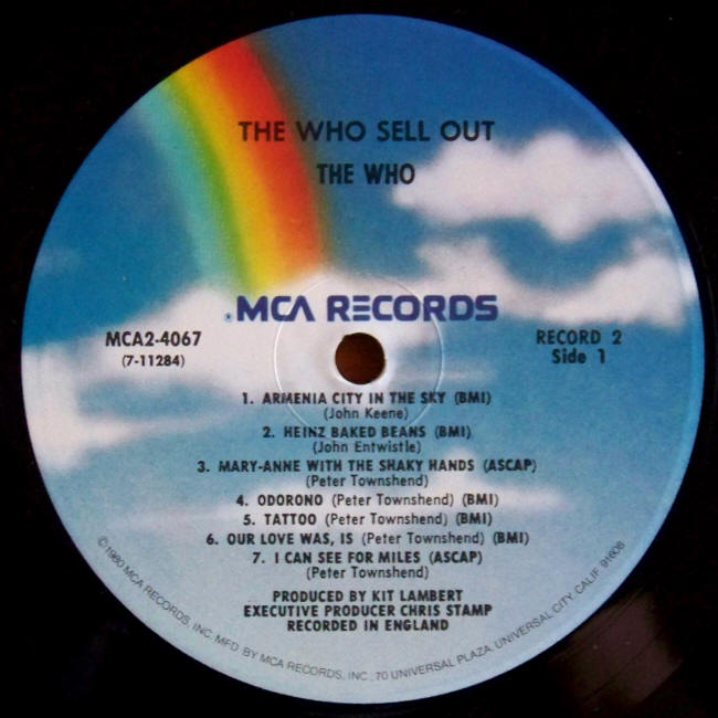 The Who Sell Out label