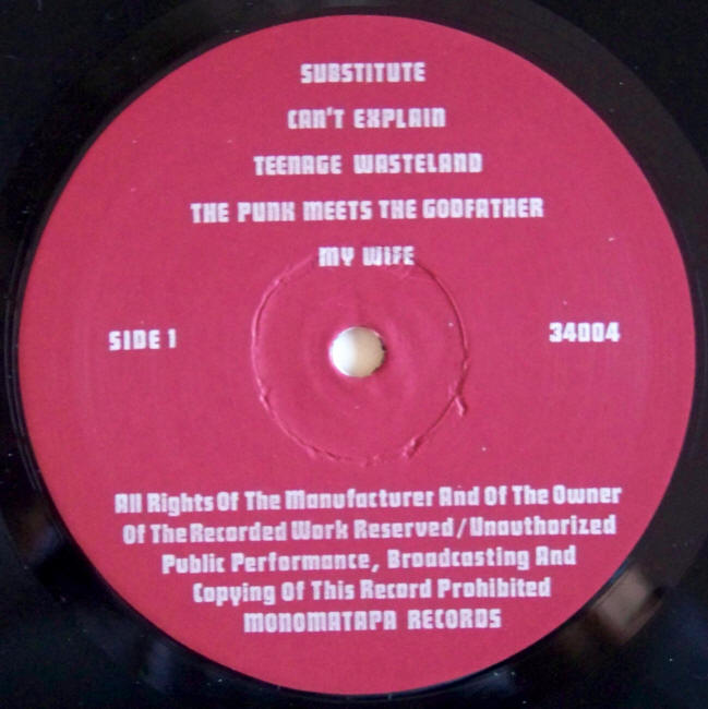 Who La Hoop Side 1 label