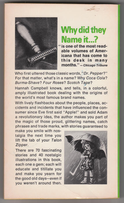 Why Did They Name It back cover