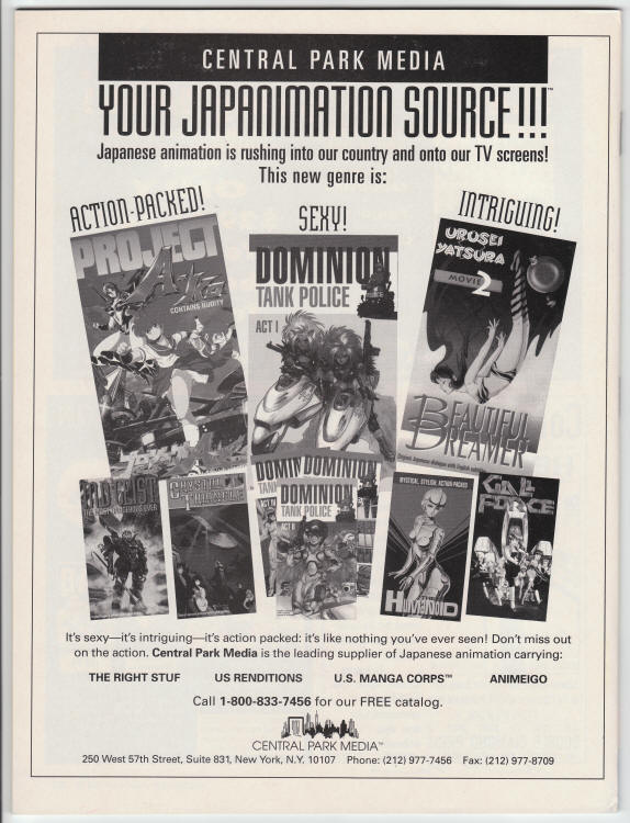 Wild Cartoon Kingdom #1 back cover