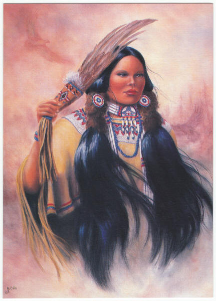 Wind River Woman Birthday Card Irish McCalla front