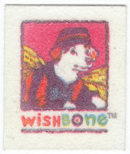 Cracker Jack Wishbone Fabric Sticker