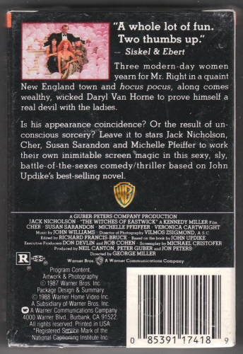 The Witches Of Eastwick 8MM Video