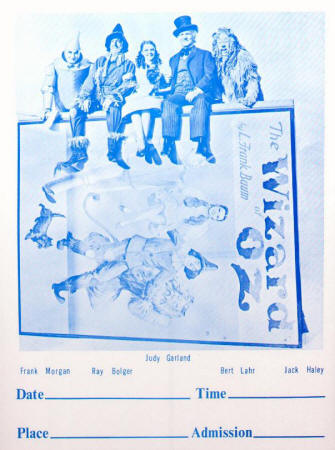 The Wizard Of Oz Handbill