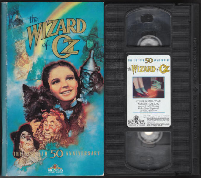 The Wizard Of Oz 50th Anniversary VHS Tape