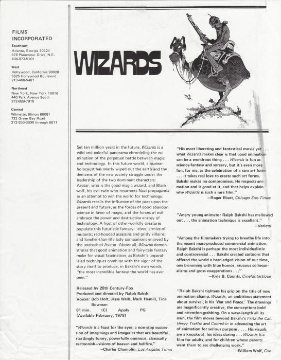 Wizards Distribution Sheet