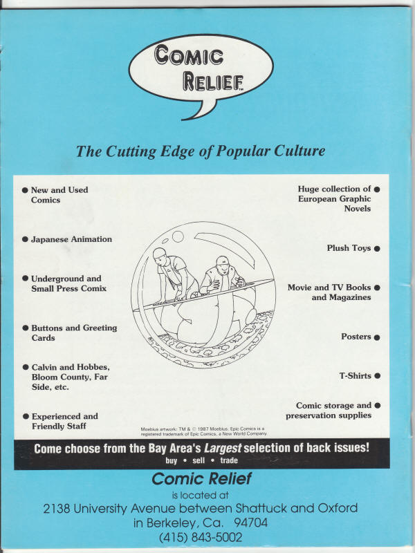 The Wonderful World Of Comics #2 Program back cover