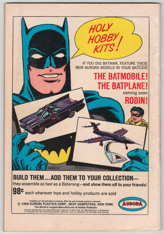 Worlds Finest Comics #161 back cover