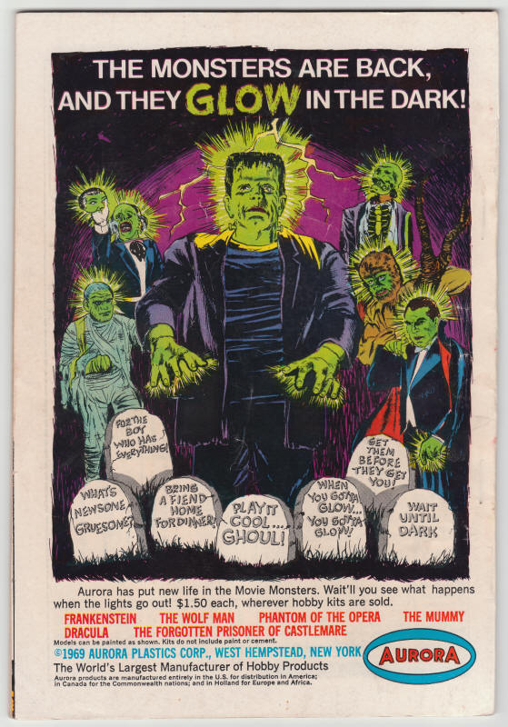 Worlds Finest Comics #188 back cover