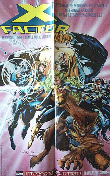 X Factor Marvel Comics Promo Poster