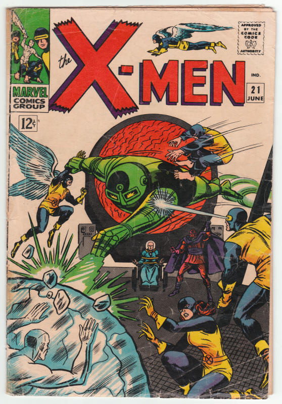 X-Men #21 front cover