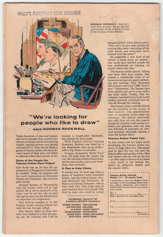 X-Men #26 back cover