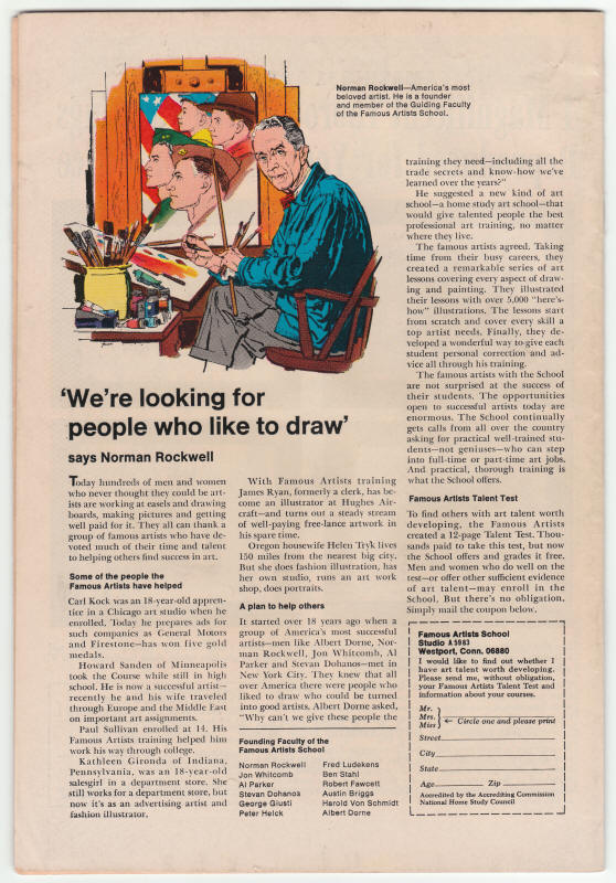 X-Men #53 back cover