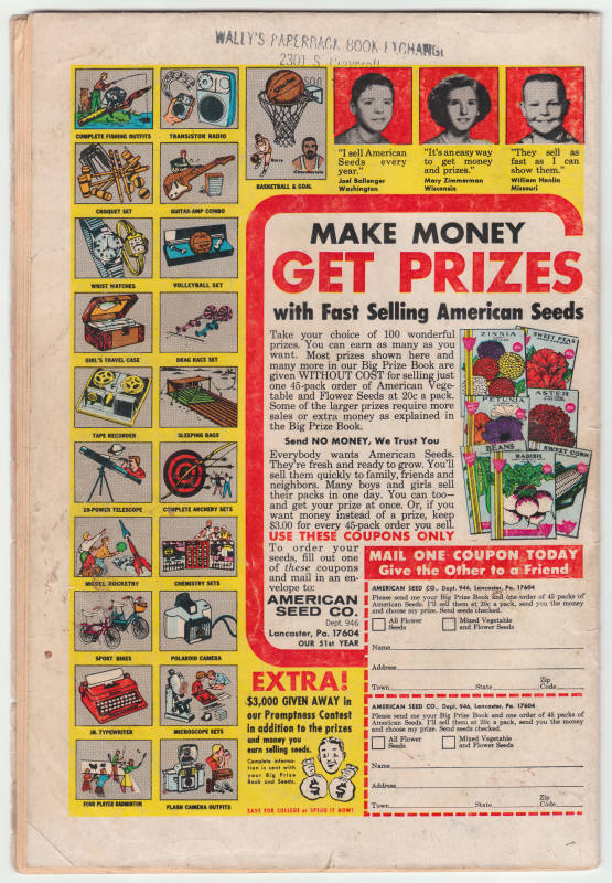 X-Men #55 back cover