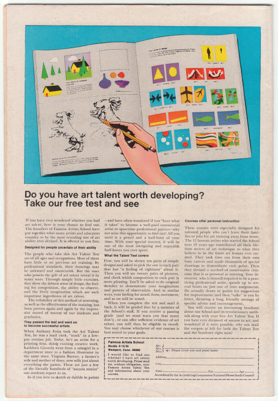 X-Men #65 back cover