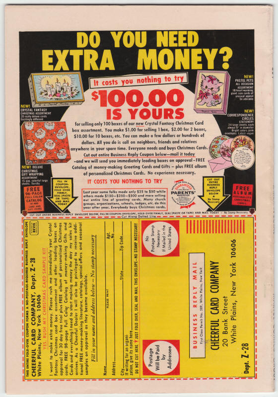 X-Men King Size Special #2 back cover