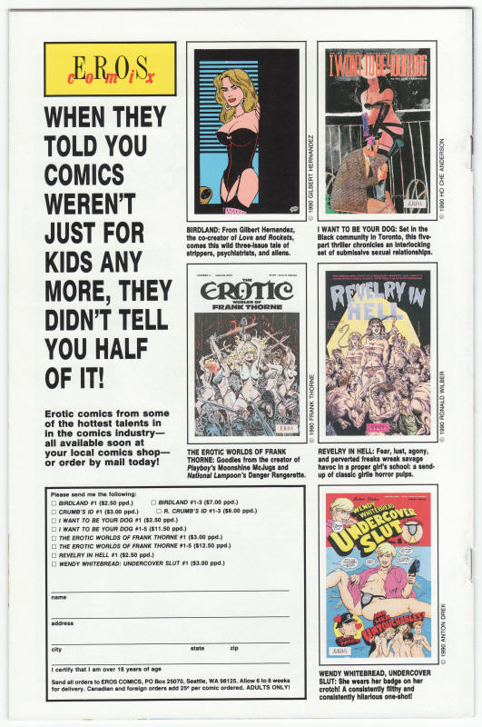 XXXenophile 3 back cover