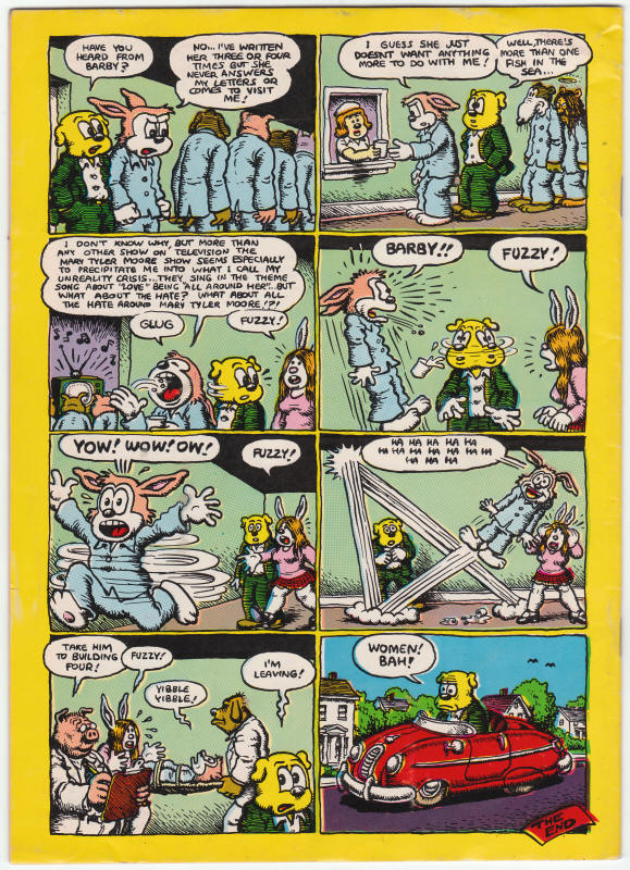 XYZ Comics Robert Crumb back cover