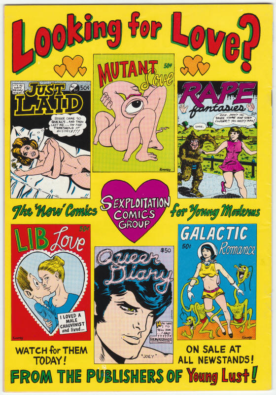 Young Lust #1 back cover