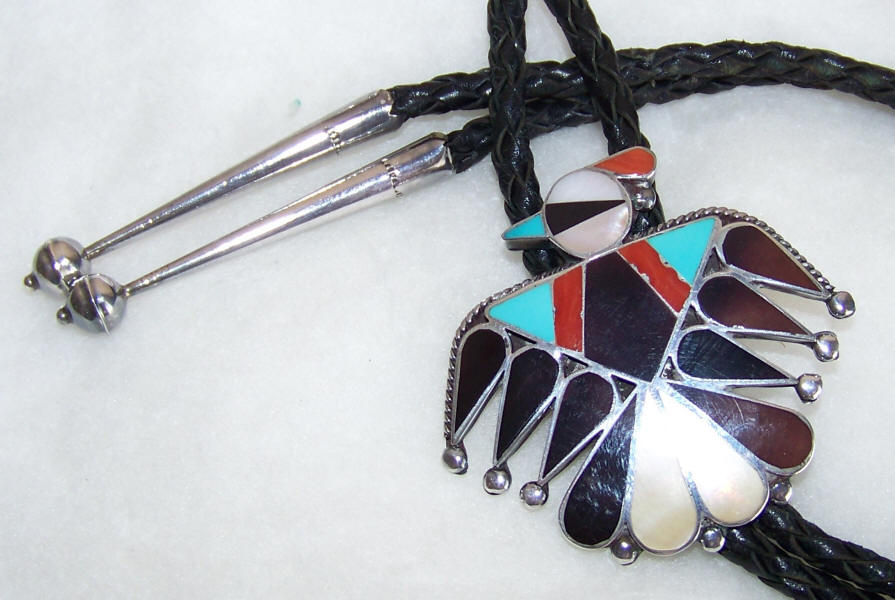 Zuni Thunderbird Bolo Tie