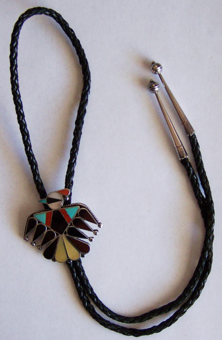 Zuni Thunderbird Bolo Tie