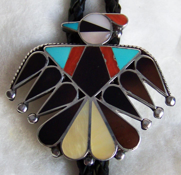 Zuni Thunderbird Bolo Tie